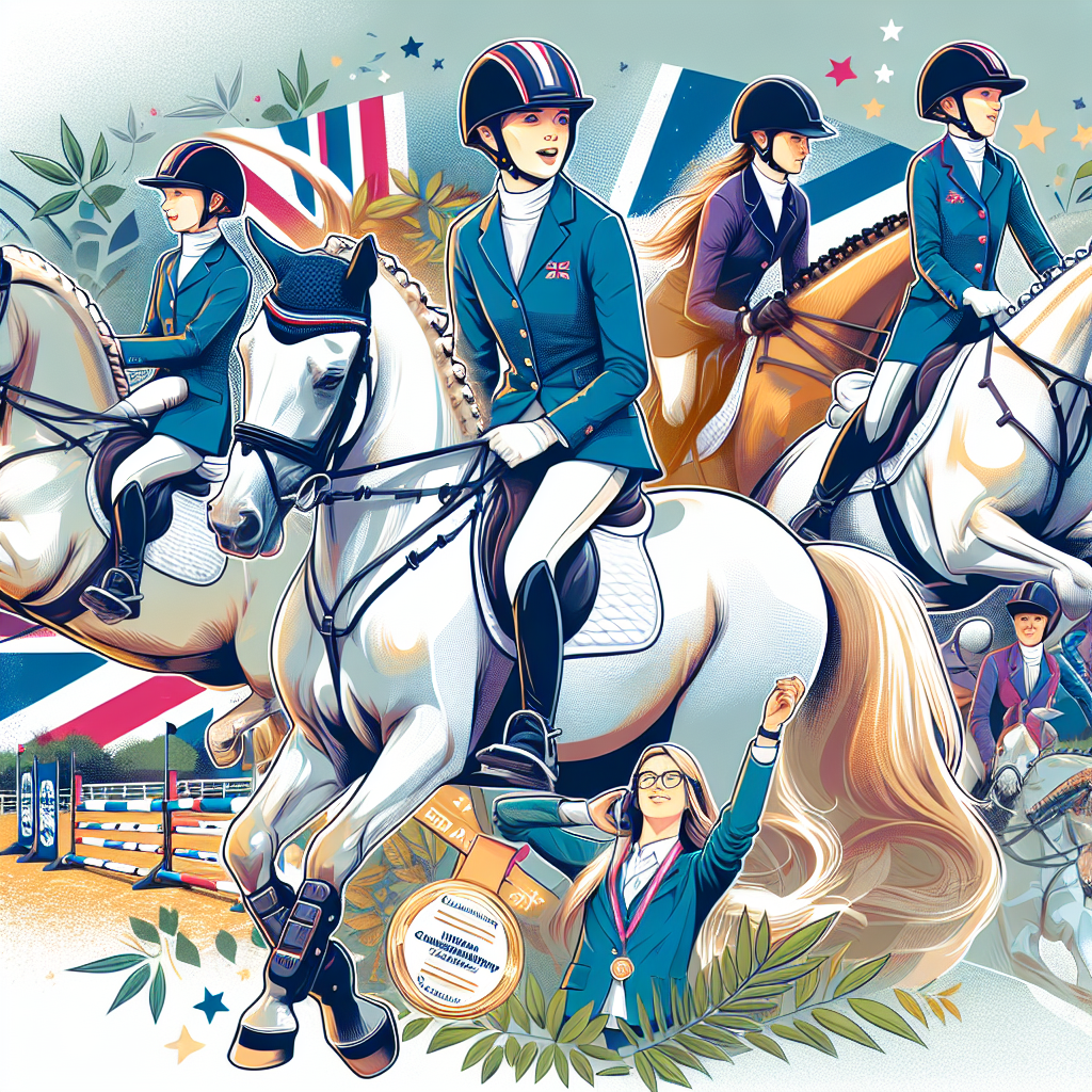 British Pony Riders Claim Team Gold at FEI Pony European Championships: A Tale of Teamwork, Talent, and Triumph- just horse riders