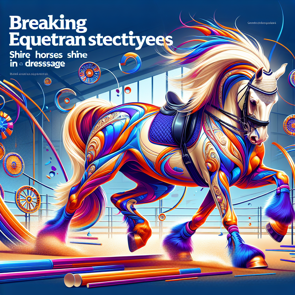 Breaking Equestrian Stereotypes Shire Horses Shine In Dressage- just horse riders