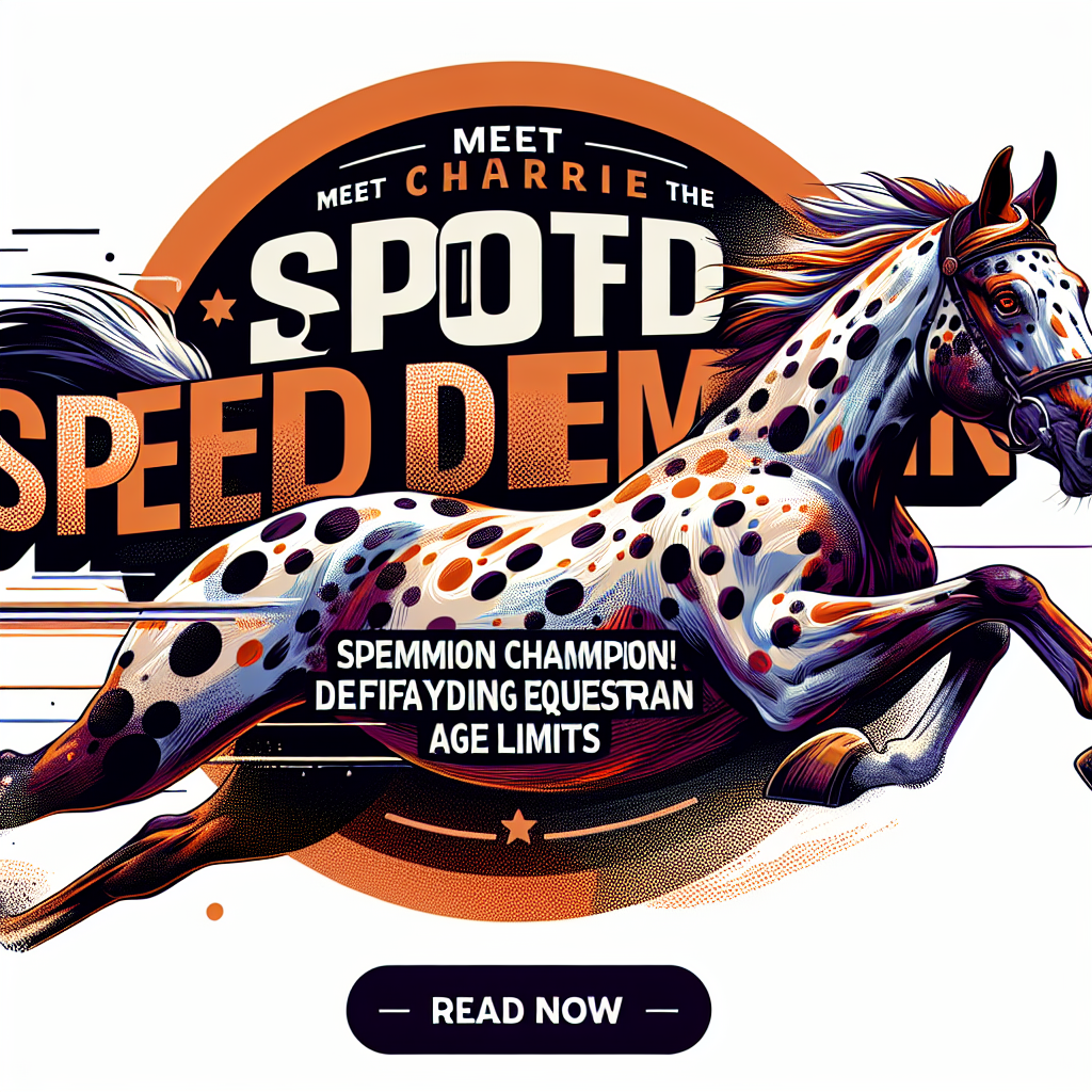 Meet Charlie The Spotted Speed Demon Champion Defying Equestrian Age Limits- just horse riders