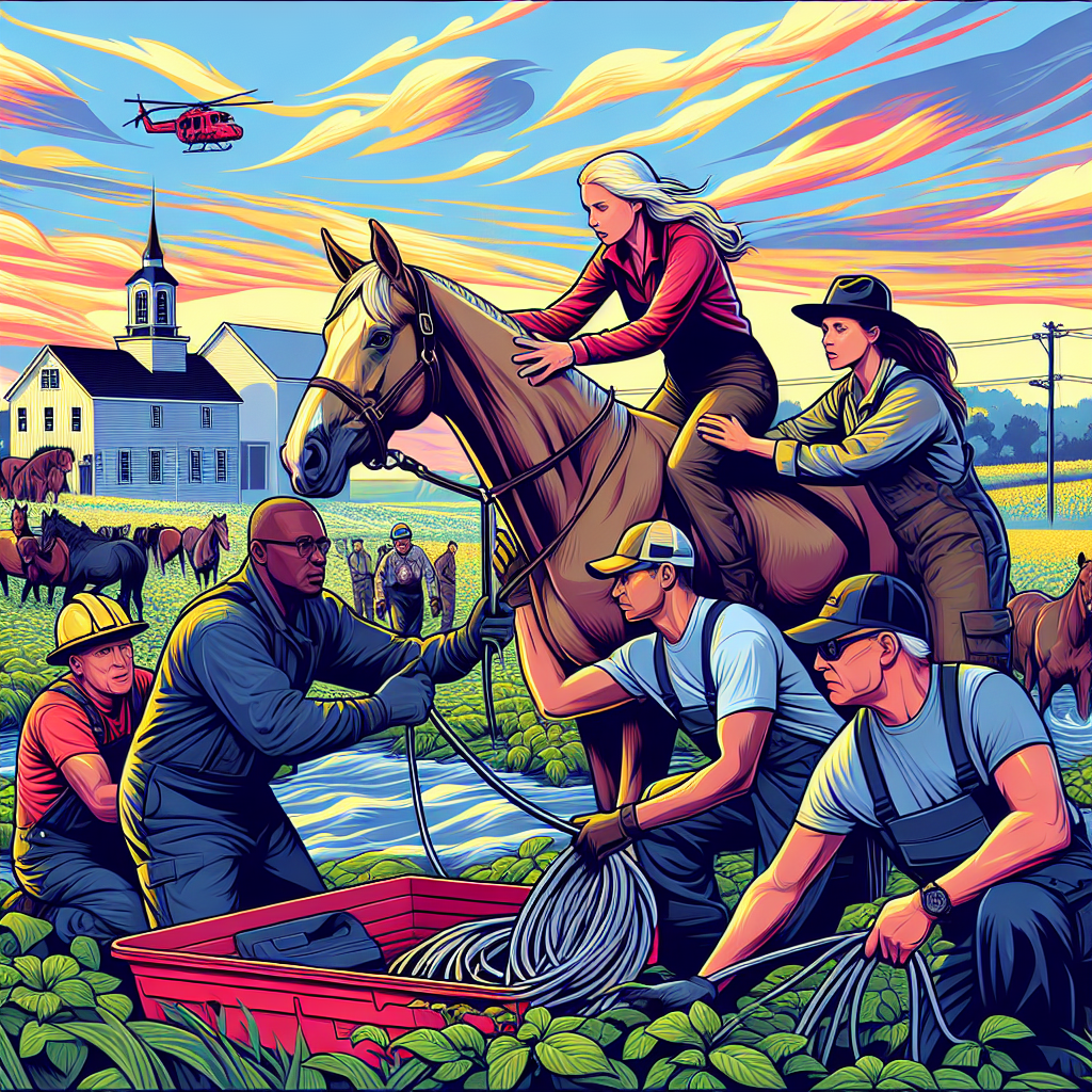 Valcour's Victory: How Cooperation and Preparedness Led to Successful Horse Rescue in Massachusetts- just horse riders