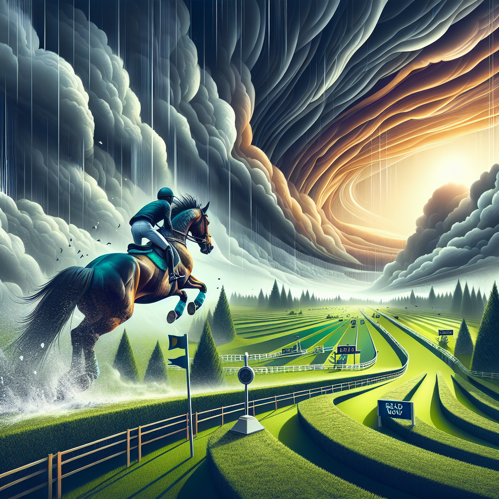 Nature's Challenge: How The 2024 Pau Horse Trials Overcame Wet Weather Obstacles- just horse riders