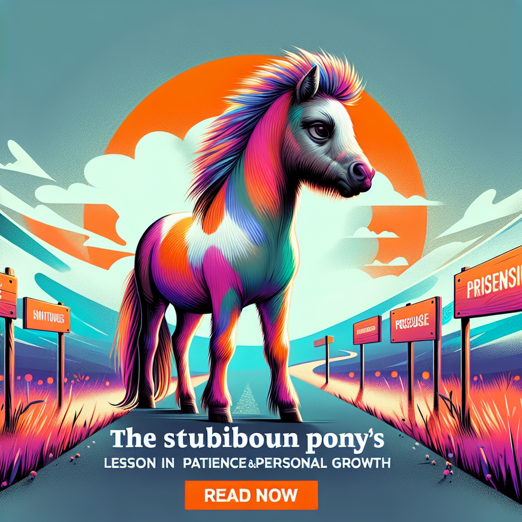 The Stubborn Pony's Lesson In Patience And Personal Growth- just horse riders