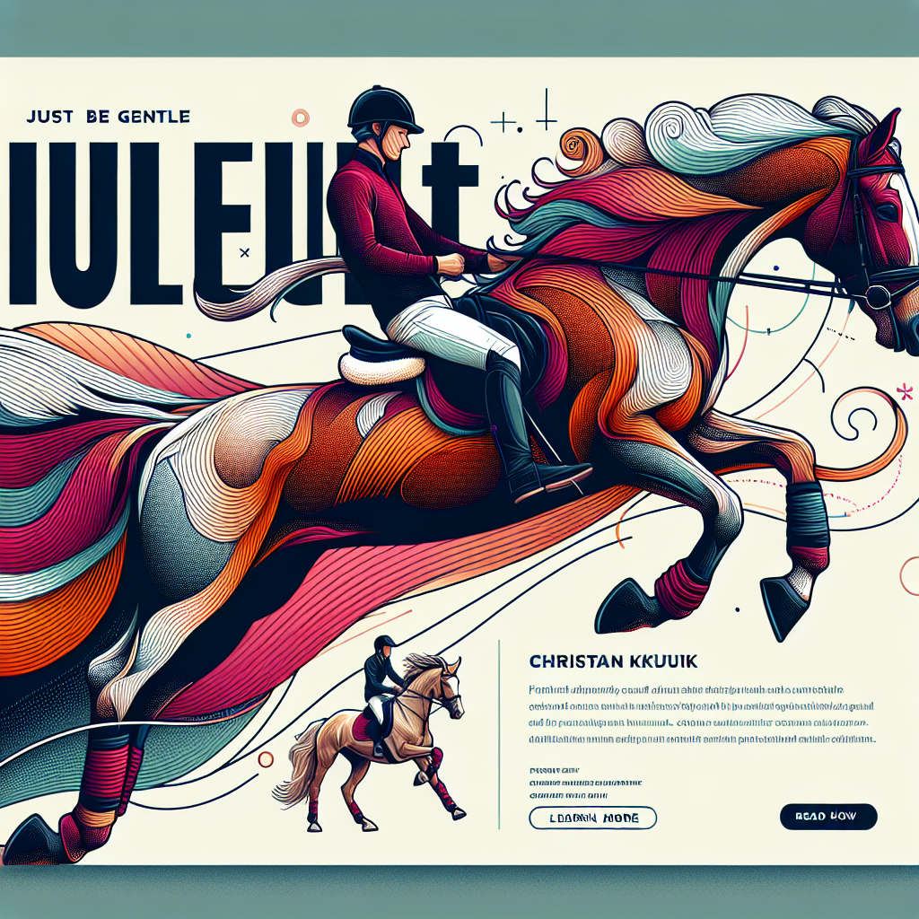 Unveiling The Triumph Of Just Be Gentle And Christian Kukuk In Equestrian Sports- just horse riders