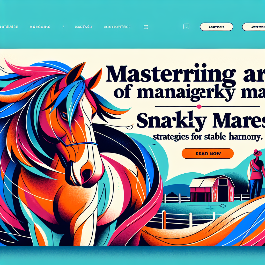 Mastering The Art Of Managing Snarky Mares: Strategies For Stable Harmony- just horse riders