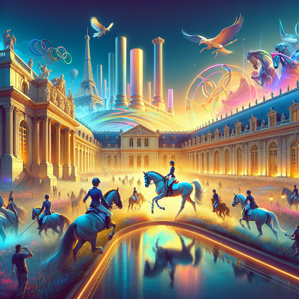 Inside the Majestic Transformation of Versailles: The Ultimate Venue for Equestrian Triumph at the Paris 2024 Olympics- just horse riders