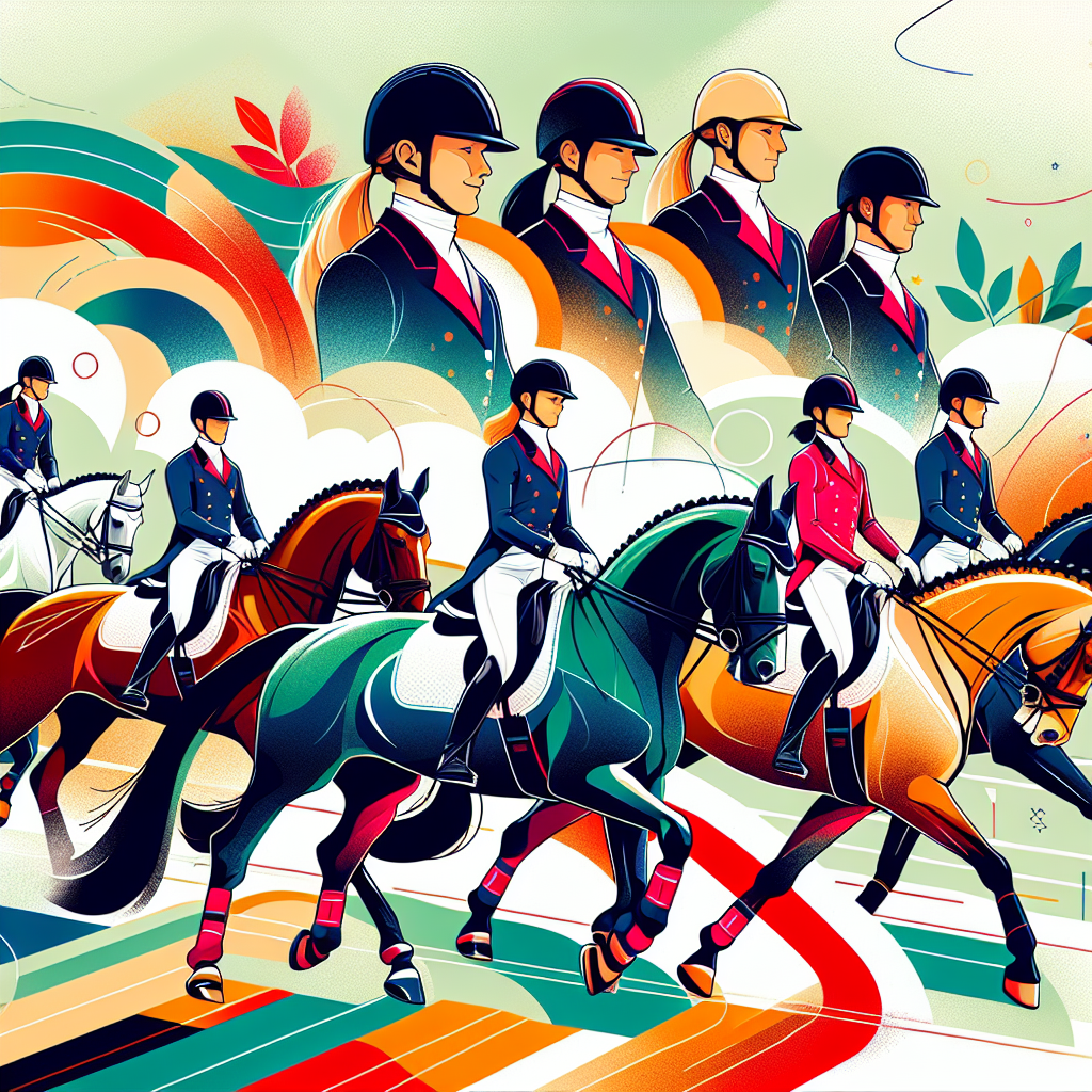 Meet the "Magnificent Eight": Unveiling the US Dressage Team Short List for Paris 2024 Olympics- just horse riders