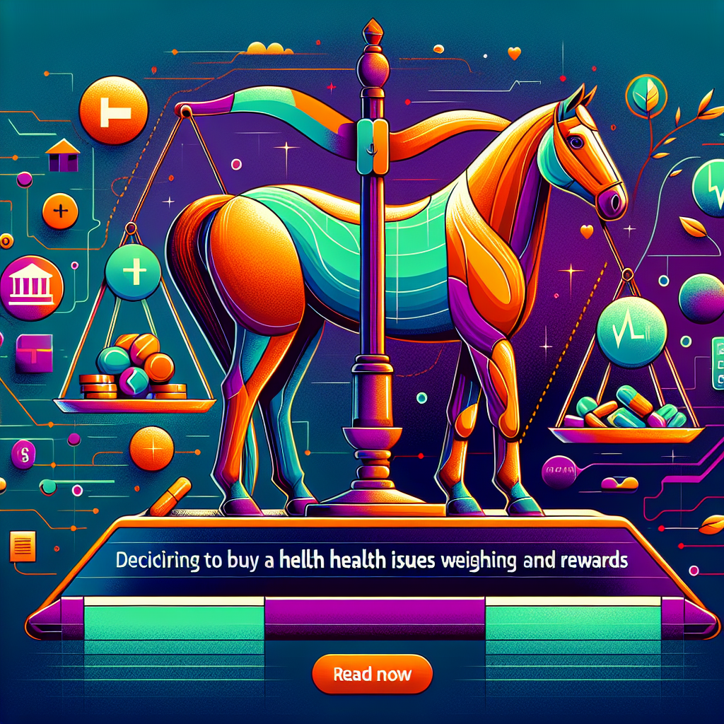 Deciding to Buy a Horse with Health Issues: Weighing Risks and Rewards- just horse riders