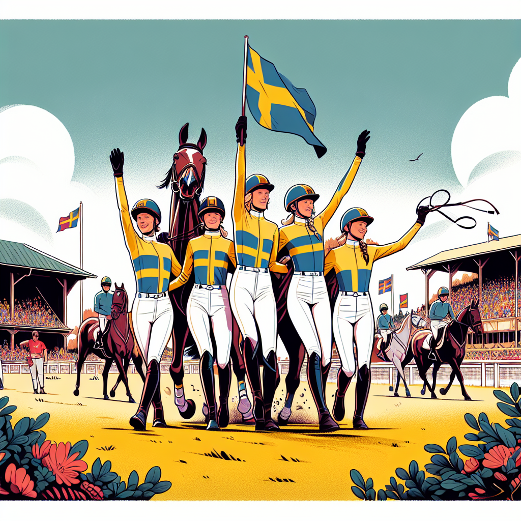 Swedish All Female Equestrian Team Makes Historic Victory At Strzegom Eventing Nations Cup- just horse riders