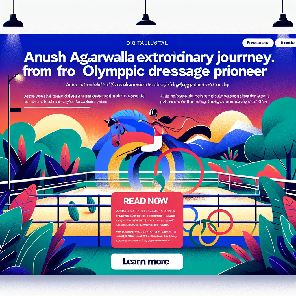 Anush Agarwalla's Extraordinary Journey: From Zoo Enthusiast to Olympic Dressage Pioneer- just horse riders