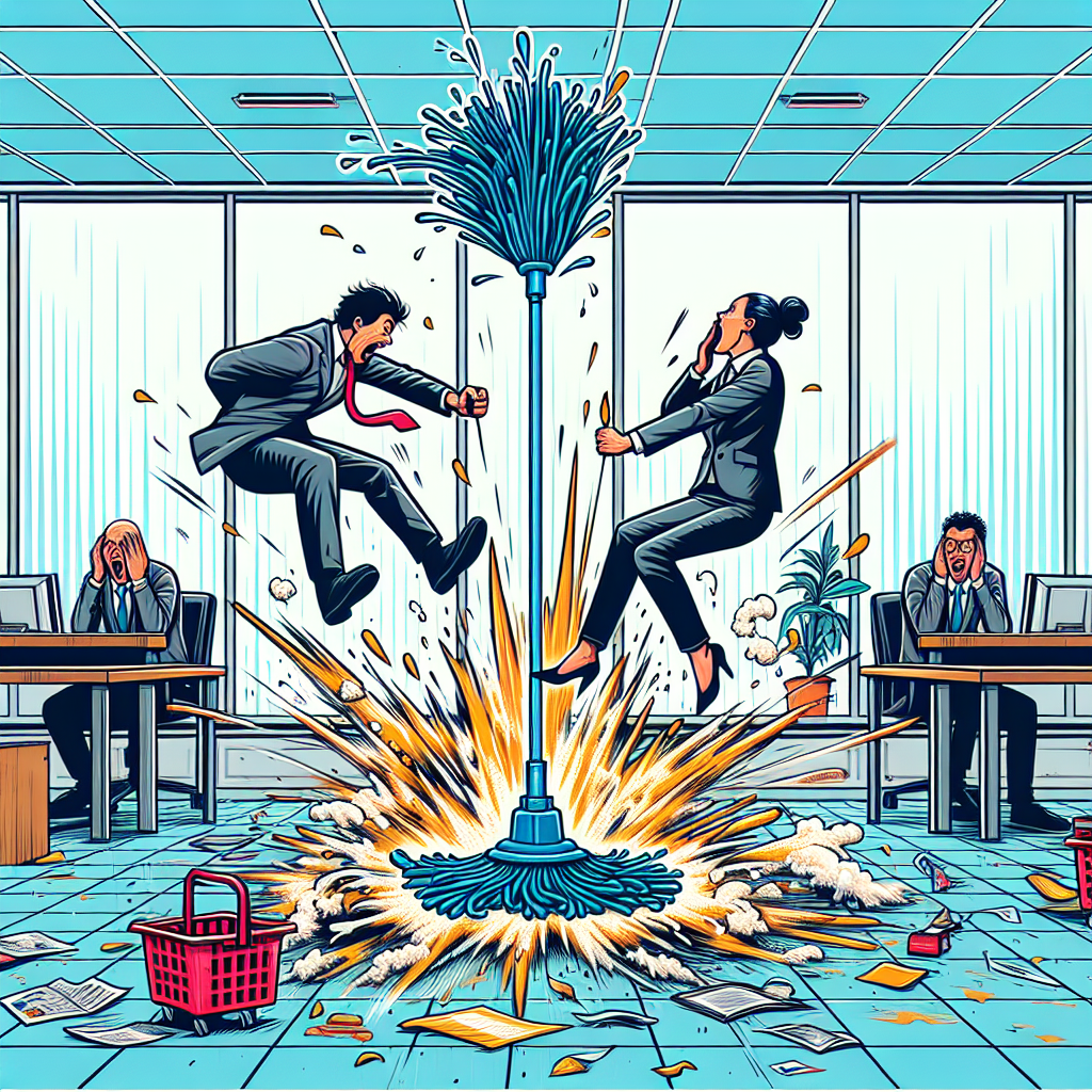 When Workplace Stress And Humor Collide A Hilarious Mop Incident Illuminates Professional Conduct Lessons- just horse riders