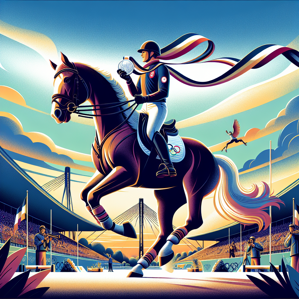 Olympic Silver with a Heavy Heart: French Rider Honors Fallen Teammate in Equestrian Triumph at Paris Games- just horse riders