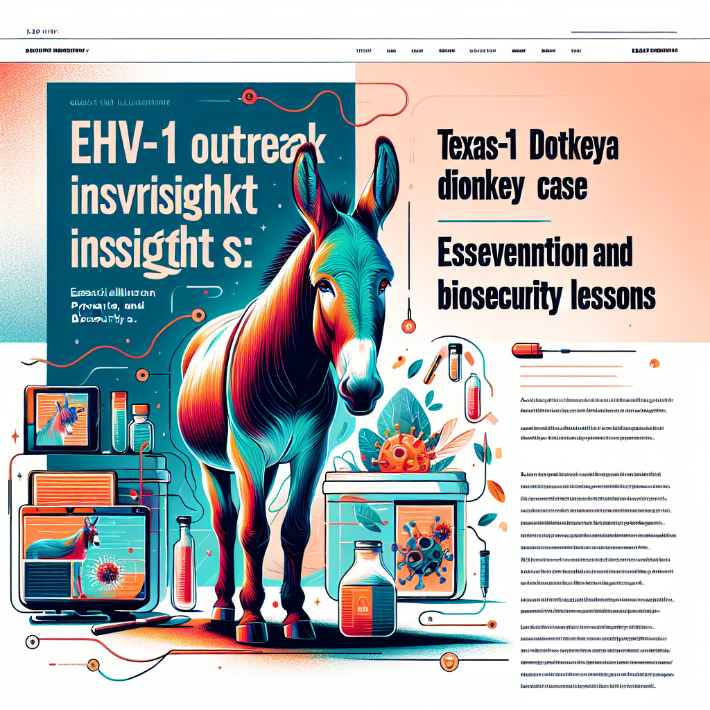 EHV-1 Outbreak Insights From Texas Donkey Case: Essential Prevention And Biosecurity Lessons- just horse riders