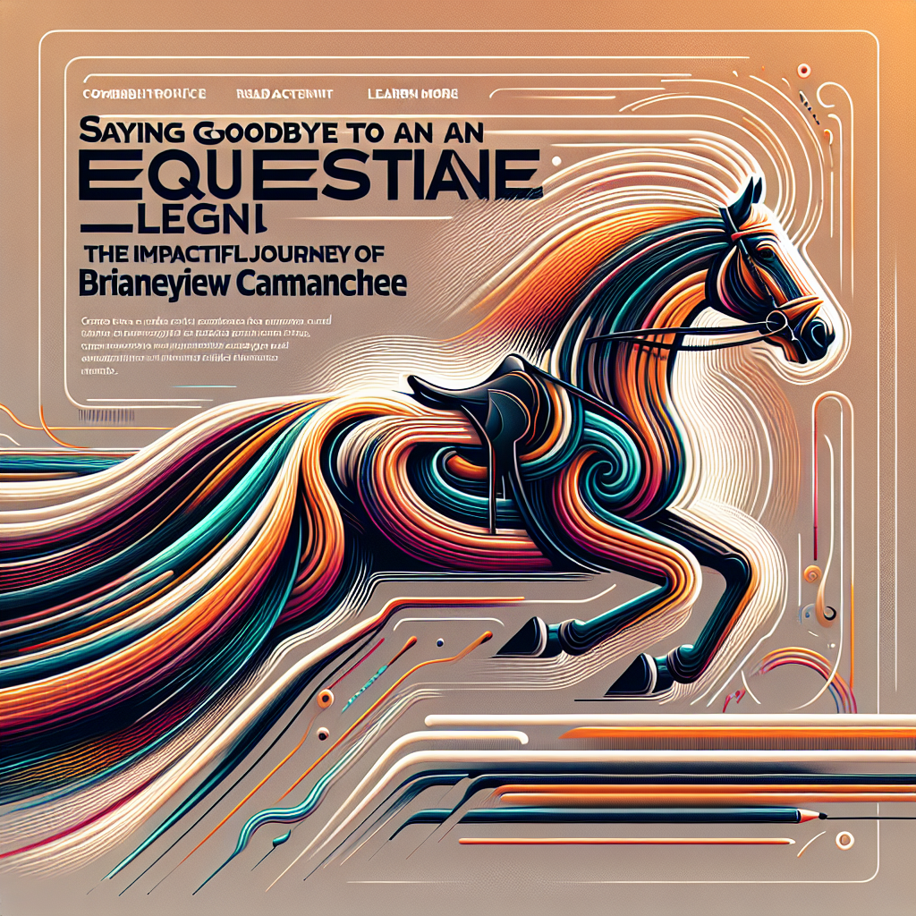 Saying Goodbye To An Equestrian Legend The Impactful Journey Of Brinleyview Camanchee- just horse riders