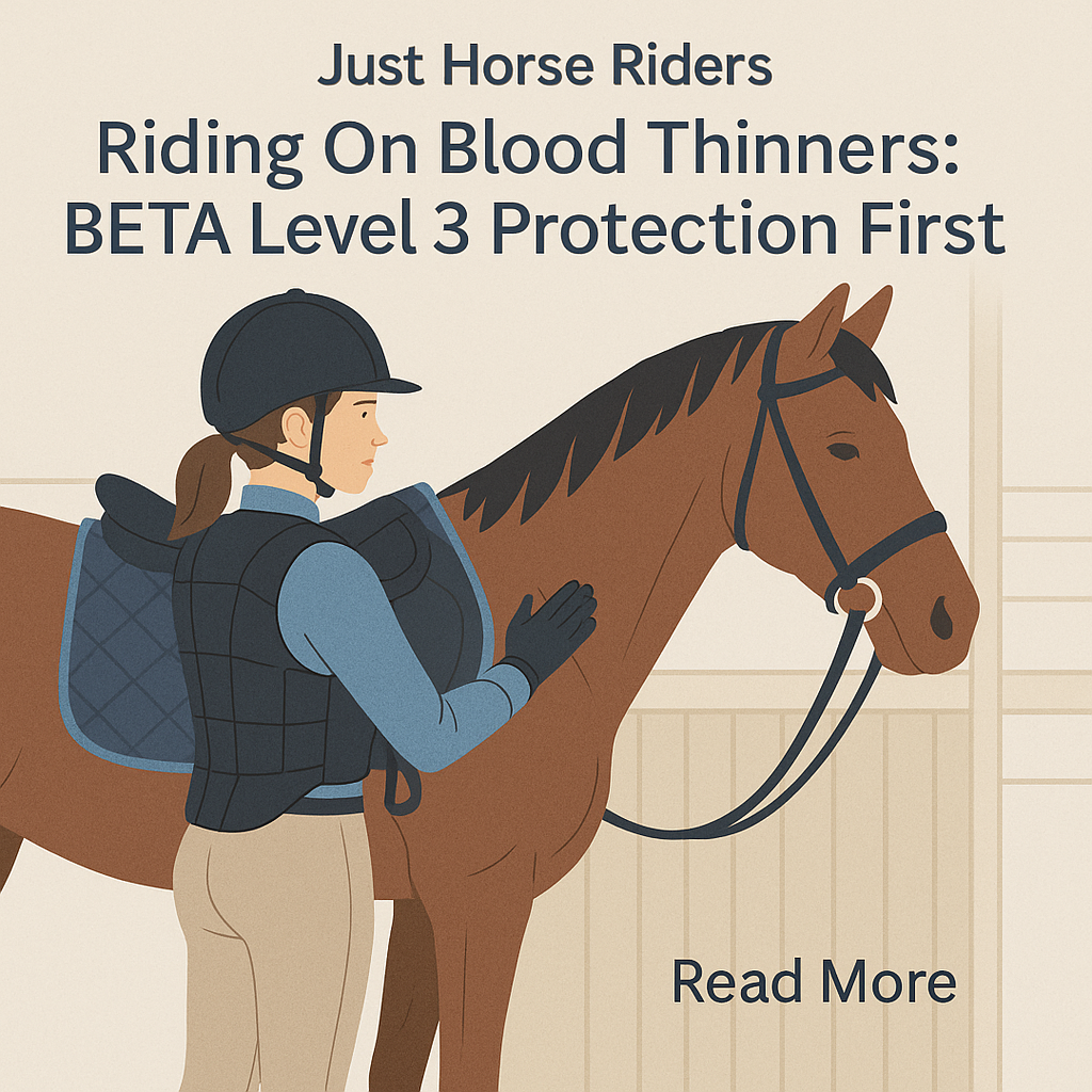 Riding On Blood Thinners: BETA Level 3 Protection First- just horse riders