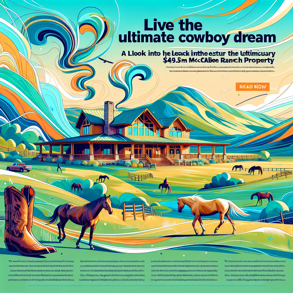Live the Ultimate Cowboy Dream: A Look into the Luxurious $49.5m McCabe Ranch Property- just horse riders