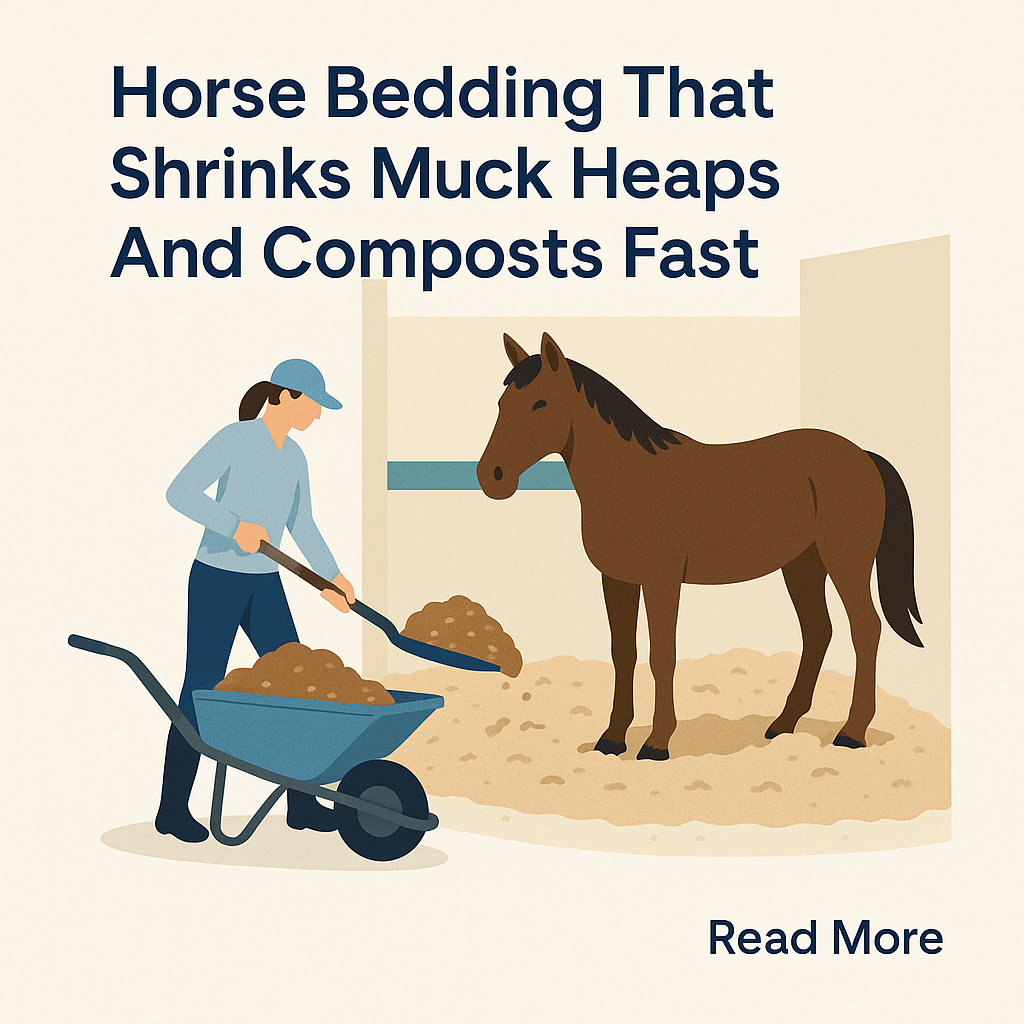 Horse Bedding That Shrinks Muck Heaps And Composts Fast- just horse riders