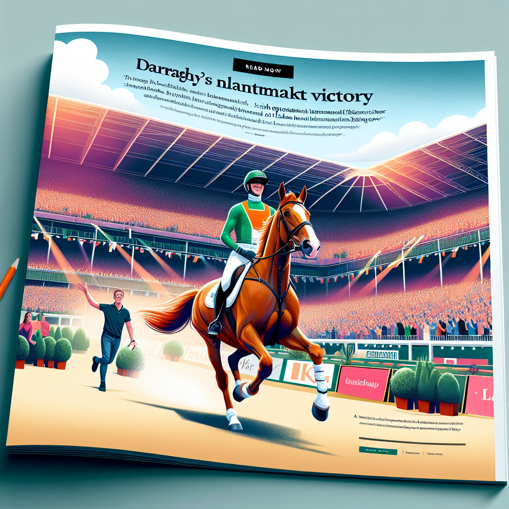 Darragh Kenny's Landmark Victory: Irish Equestrian Star Triumphs at London International Horse Show- just horse riders