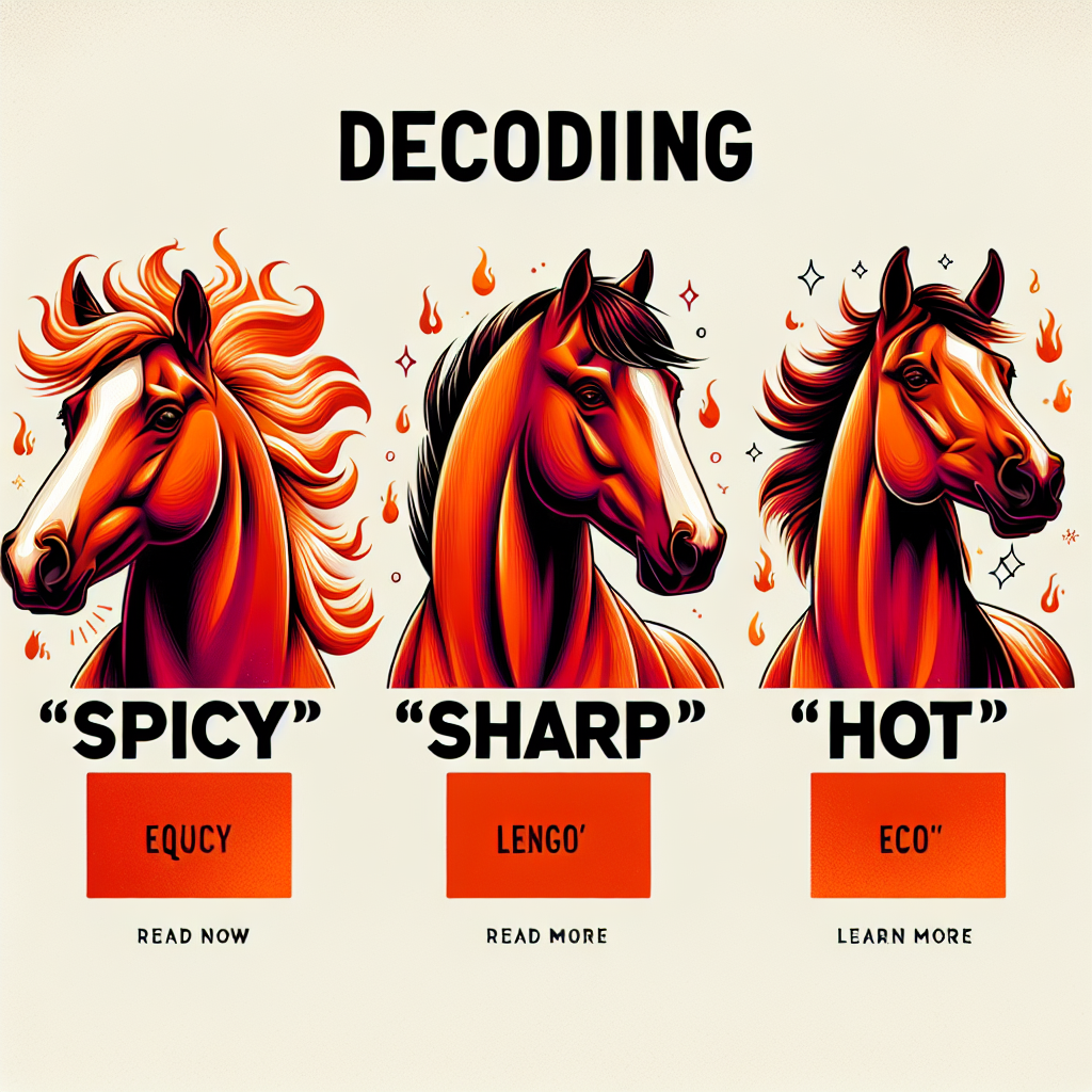 Decoding Equestrian Lingo: The Fascinating World of 'Spicy', 'Sharp', and 'Hot' Horses- just horse riders