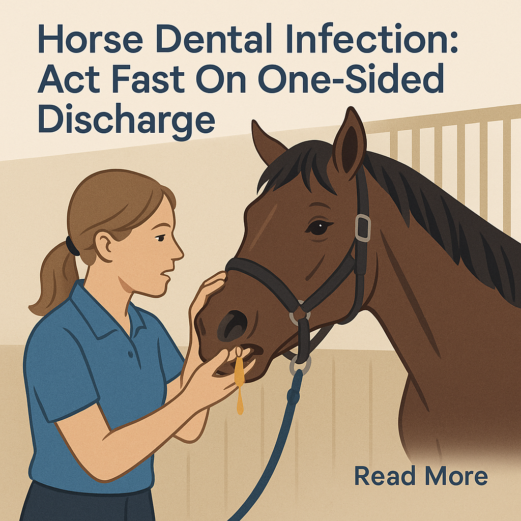 Horse Dental Infection: Act Fast On One-Sided Discharge- just horse riders