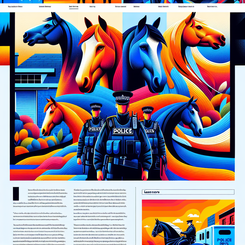 Celebrating the Life of Loxley: Understanding the Journey of Police Horses and Their Retirement- just horse riders
