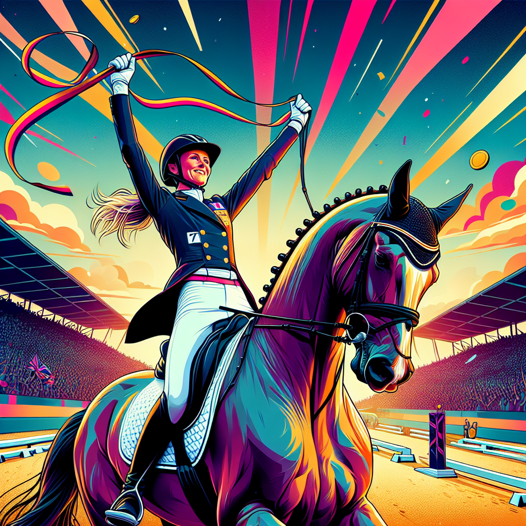 Triumph in the Sands: Lottie Fry and Everdale's Remarkable Victory at the 2024 FEI Dressage World Cup Final- just horse riders