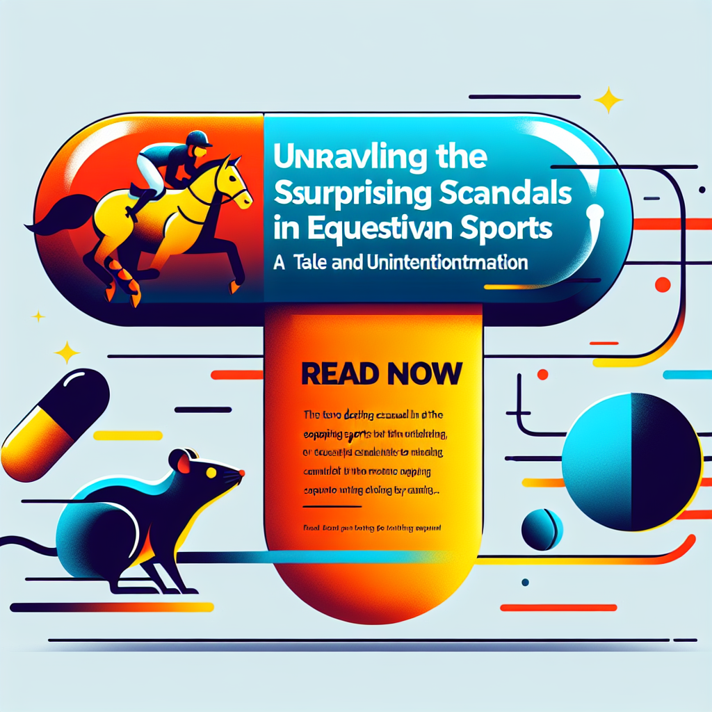 Unraveling the Surprising Doping Scandals in Equestrian Sports: A Tale of Rats and Unintentional Contamination- just horse riders