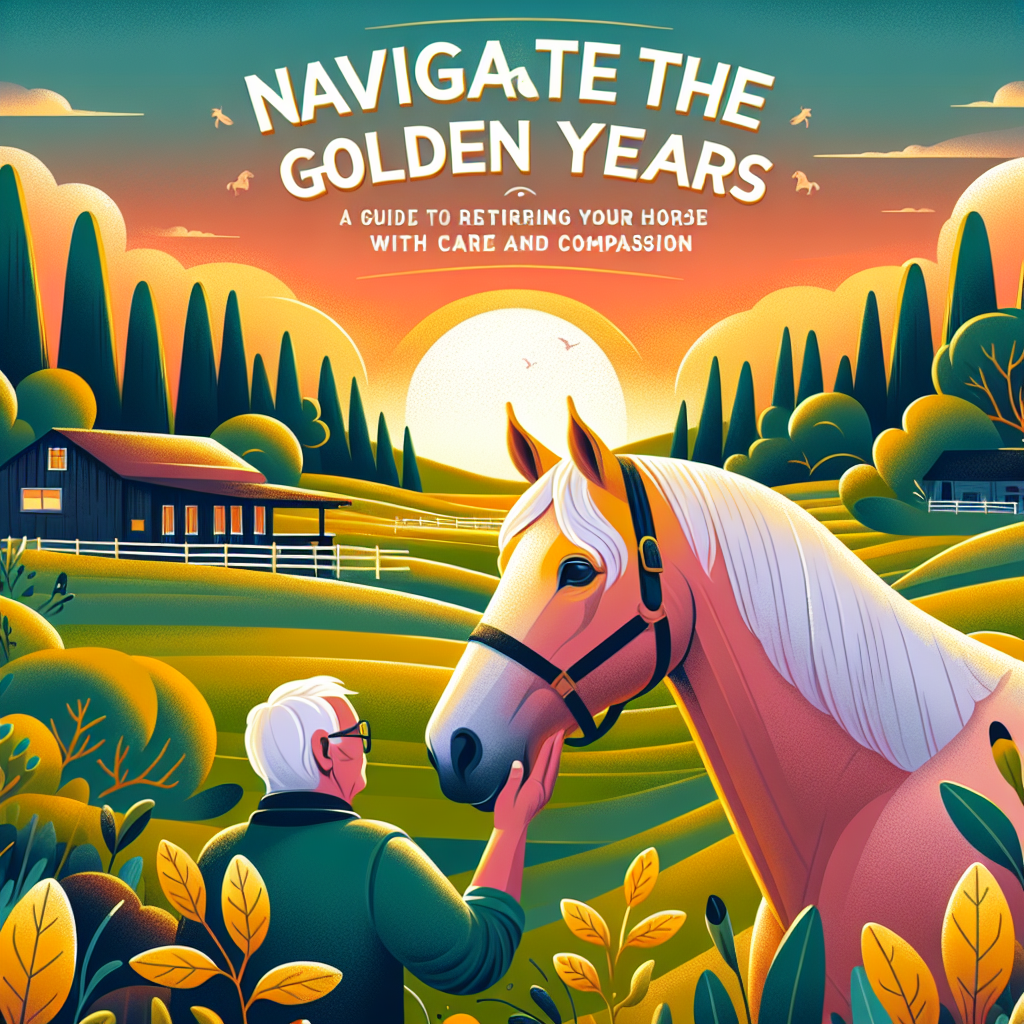 Navigate the Golden Years: A Guide to Retiring Your Senior Horse with Care and Compassion- just horse riders