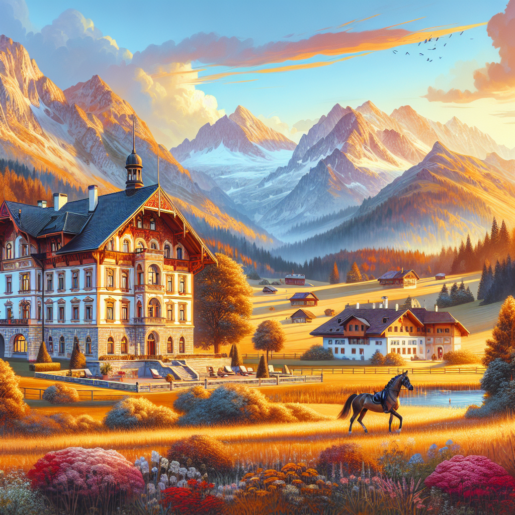 Dreamy Alpine Retreat: Historical Bavarian Estate Unveils Premium Equestrian Facilities and Scenic Beauty for Sale- just horse riders
