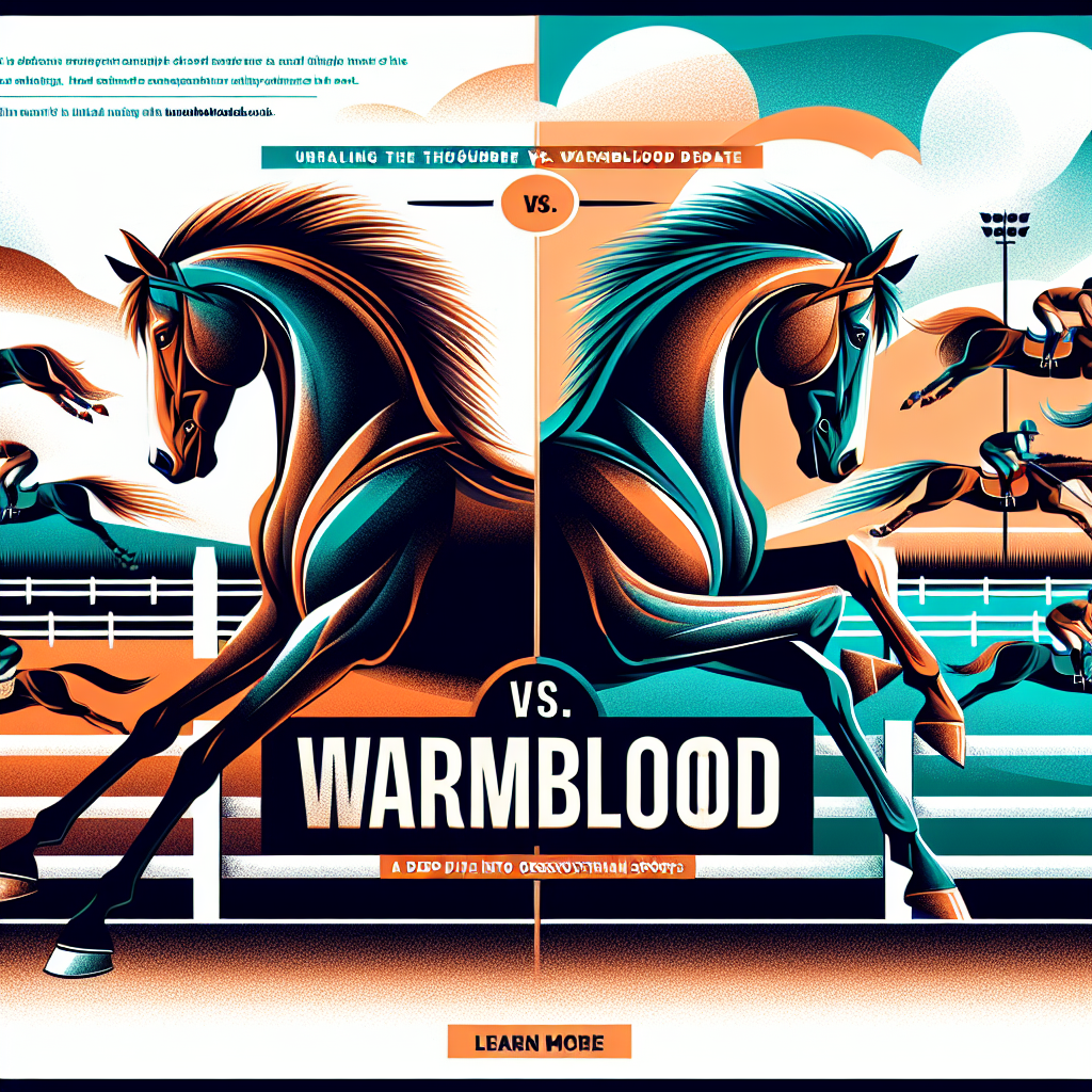 Unraveling the Thoroughbred Vs. Warmblood Debate: A Deep Dive into the Evolution of Equestrian Sports- just horse riders