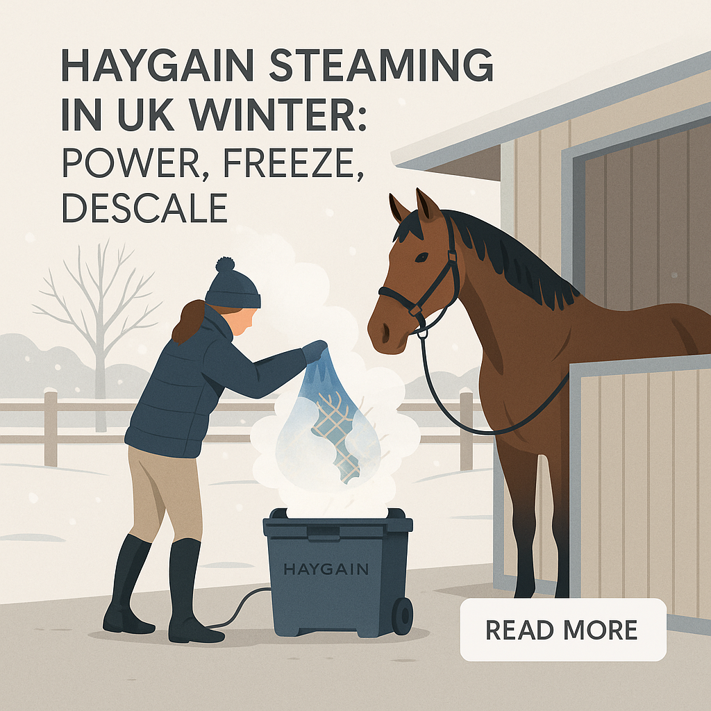 Haygain Steaming In UK Winter: Power, Freeze, Descale- just horse riders