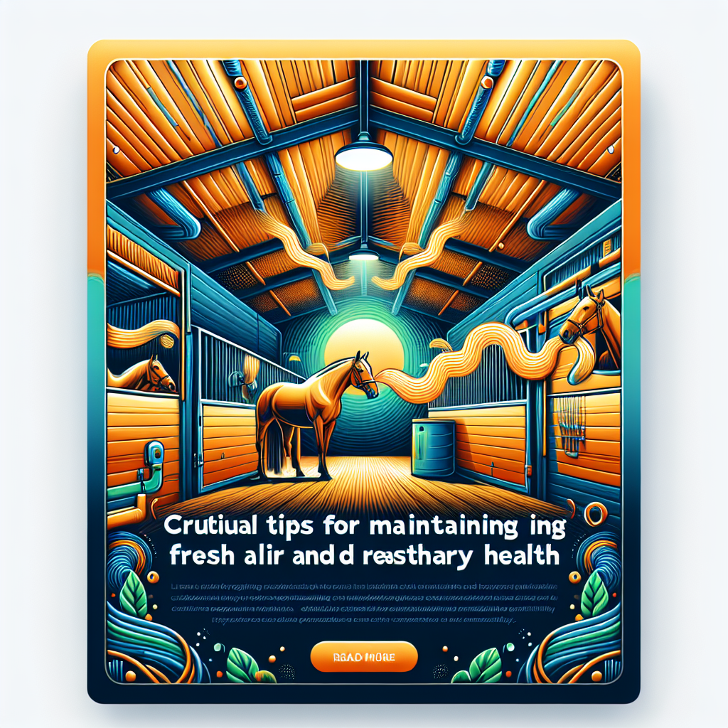 Crucial Tips For Maintaining Fresh Air And Respiratory Health In Horse Stalls- just horse riders