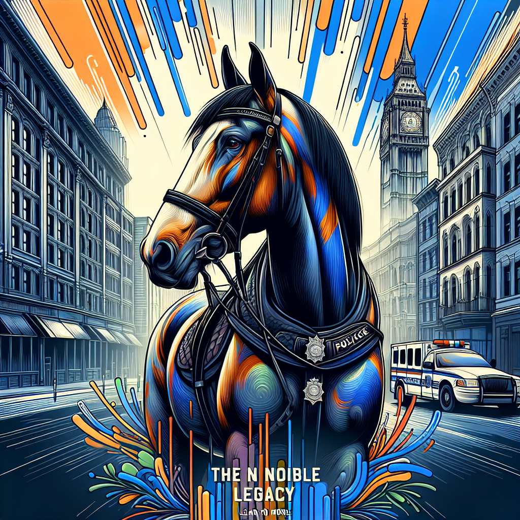 An Ode to Atlas: Chronicling the Remarkable Legacy of a Hero Police Horse Heading into Retirement- just horse riders