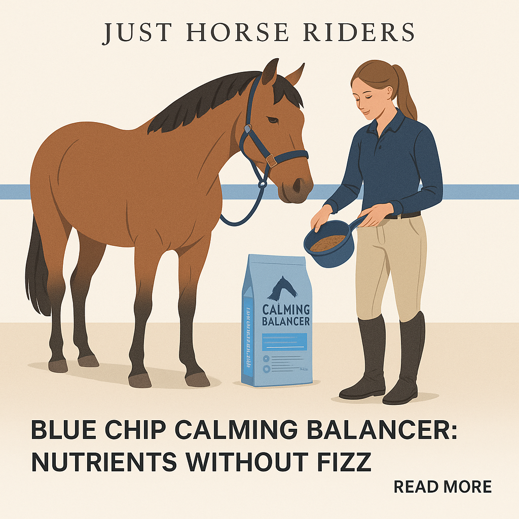 Blue Chip Calming Balancer: Nutrients Without Fizz- just horse riders