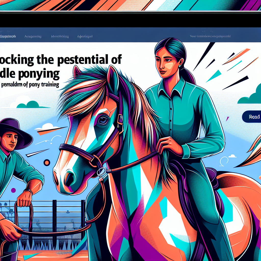 Unlocking the Potential of Gentle Ponying: A New Paradigm in Pony Training- just horse riders
