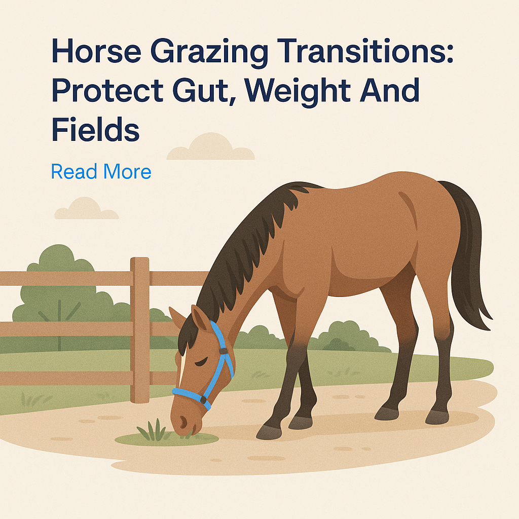 Horse Grazing Transitions: Protect Gut, Weight And Fields- just horse riders