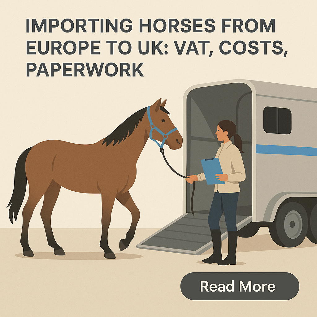Importing Horses From Europe To UK: VAT, Costs, Paperwork – Just Horse ...