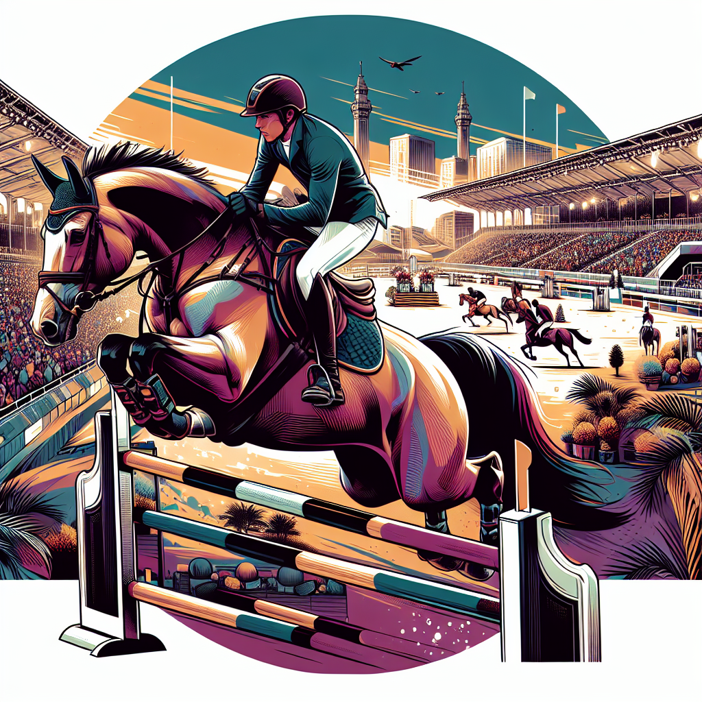 Triumphant Victory At Wellington Show Jumping Grand Prix By Carlos Hank Guerreiro- just horse riders