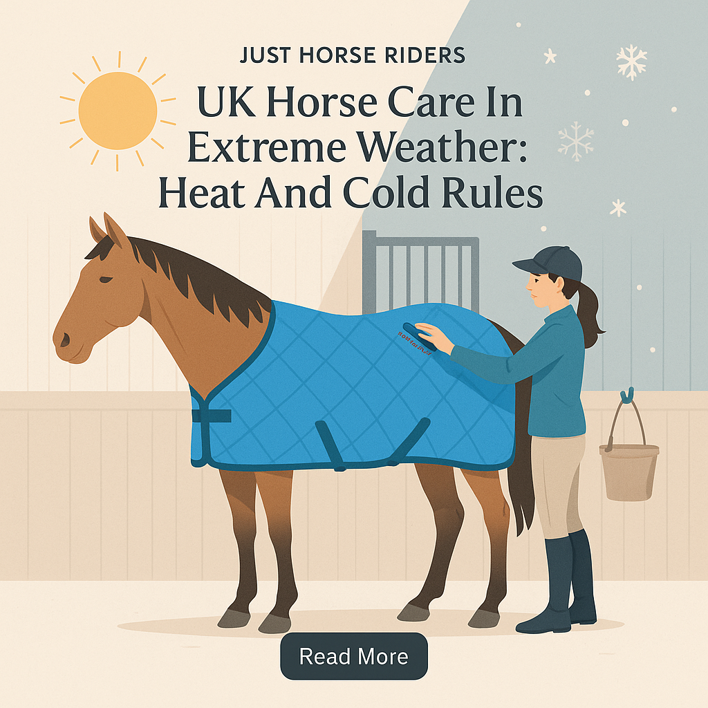 UK Horse Care In Extreme Weather: Heat And Cold Rules- just horse riders