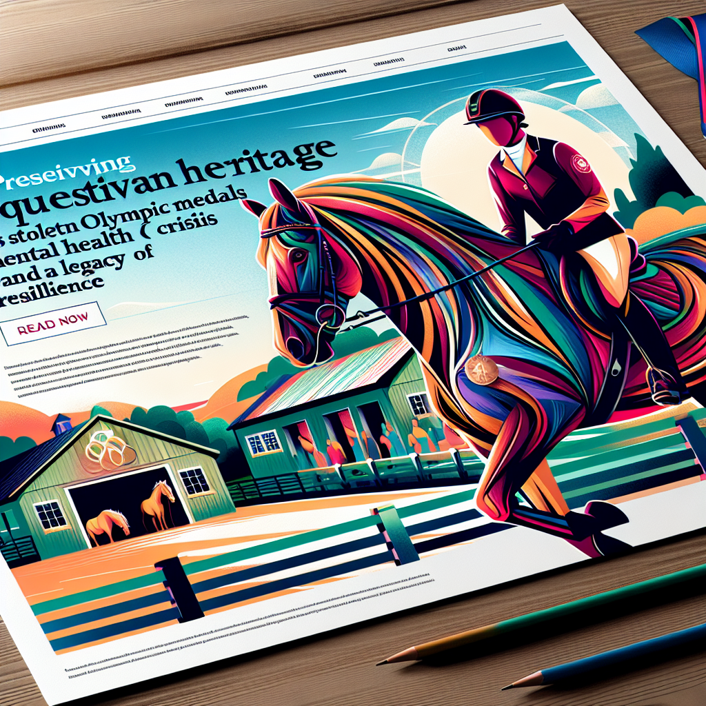 Preserving Equestrian Heritage Amidst Stolen Olympic Medals Mental Health Crisis And A Legacy Of Resilience- just horse riders