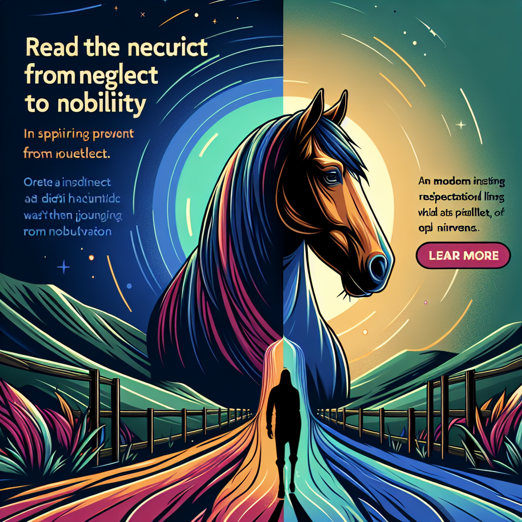 From Neglect to Nobility: Victor the Rescue Horse's Inspiring Journey to Recovery- just horse riders