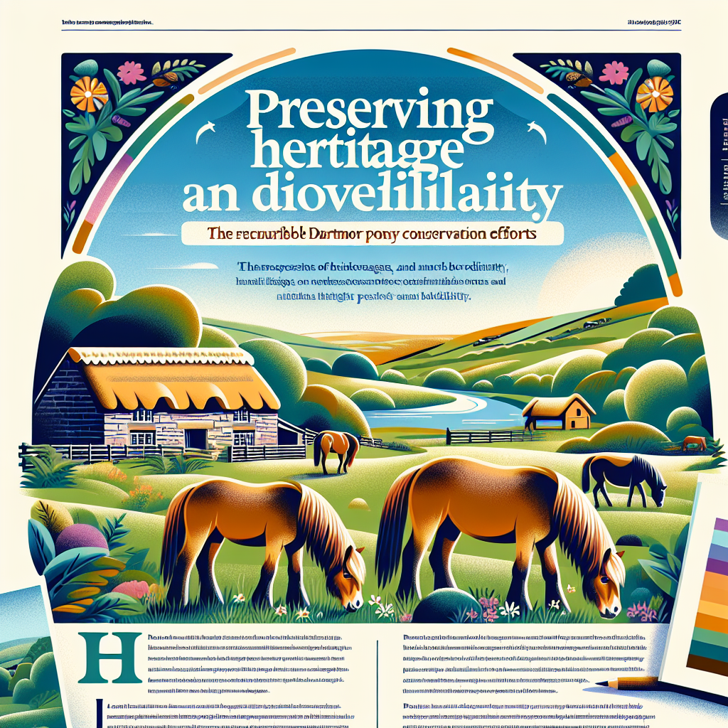 Preserving Heritage and Biodiversity: The Remarkable Success of Dartmoor Pony Conservation Efforts- just horse riders