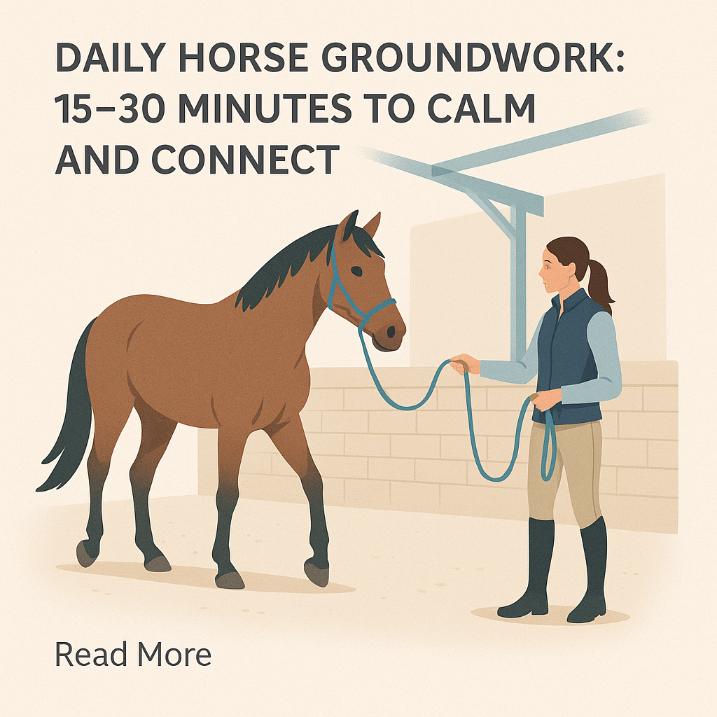 Daily Horse Groundwork: 15–30 Minutes To Calm And Connect- just horse riders