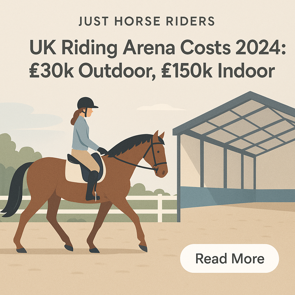 UK Riding Arena Costs 2024: £30k Outdoor, £150k Indoor- just horse riders