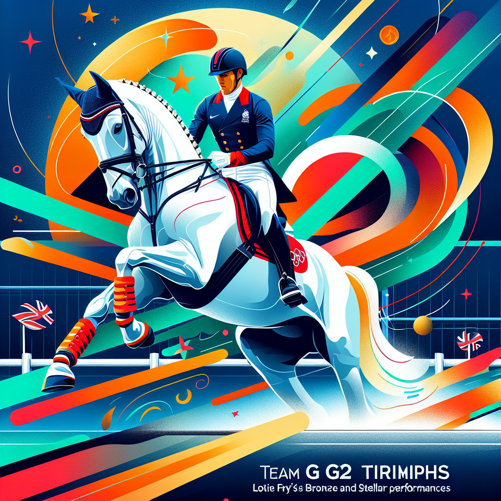 Team GB Triumphs in Paris 2024 Dressage Final: Lottie Fry's Bronze and Stellar Performances- just horse riders