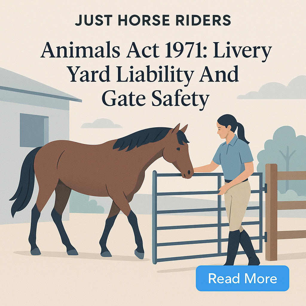 Animals Act 1971: Livery Yard Liability And Gate Safety- just horse riders