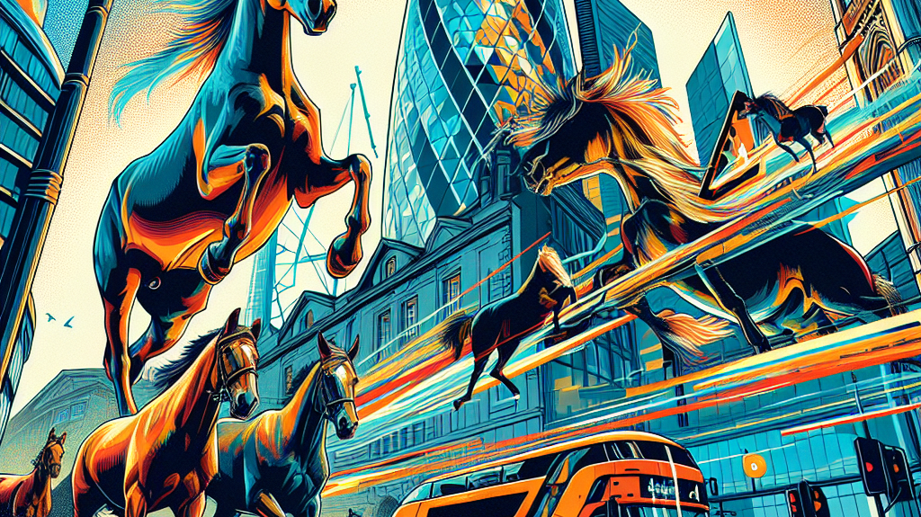 Gallop in the City: The Unveiled Danger of Loose Horses and their Impact on London's Road Safety- just horse riders