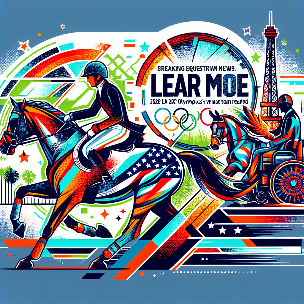 Breaking Equestrian News: Star Injured, 2028 LA Olympics Venue Change, and US Dressage Team Revealed- just horse riders