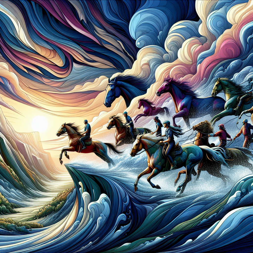 Weathering the Storm: Thriving in Equestrian Adventures Amidst Unpredictable Weather Conditions- just horse riders