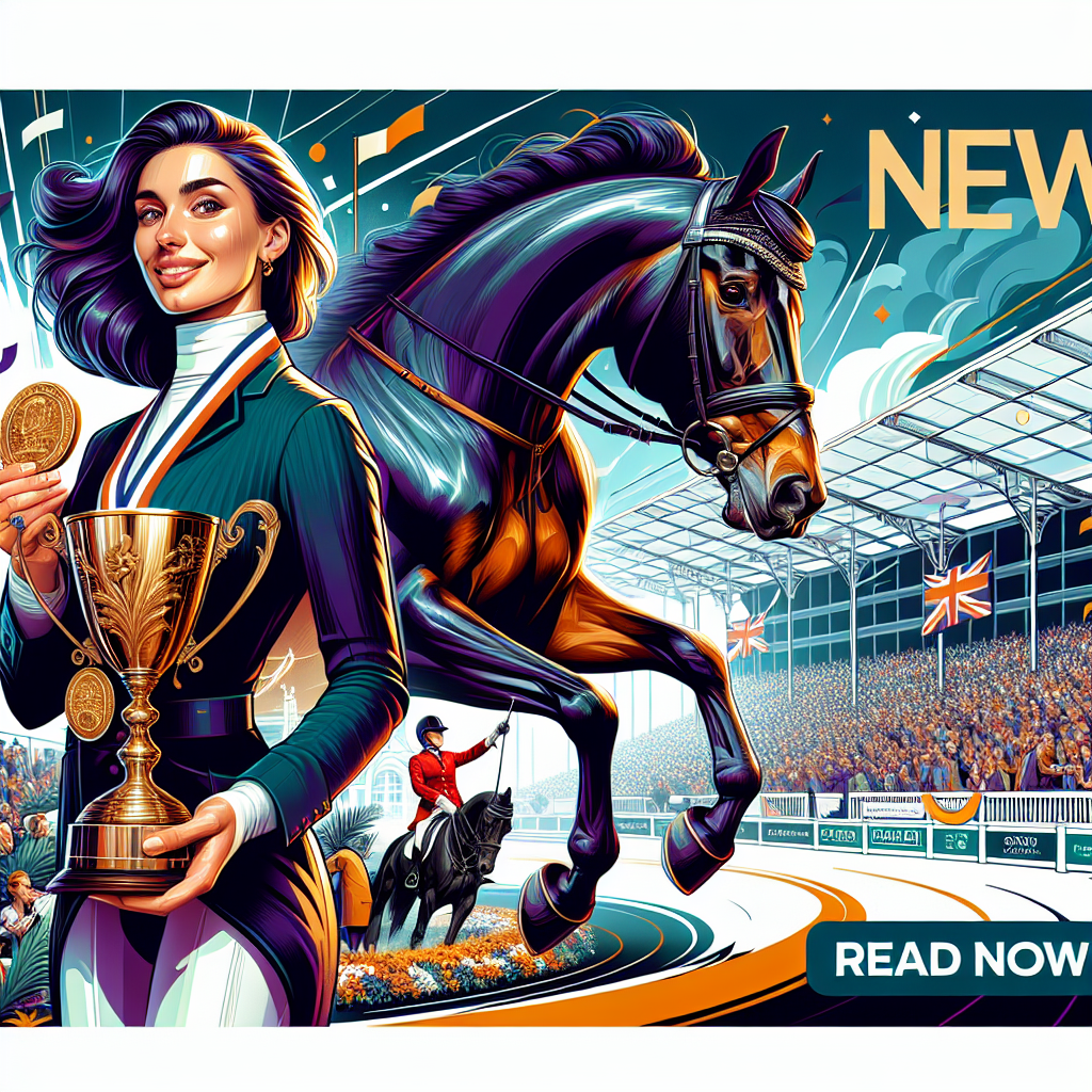 Majestic Triumph Of Lottie Fry And Glamourdale At London Horse Show- just horse riders