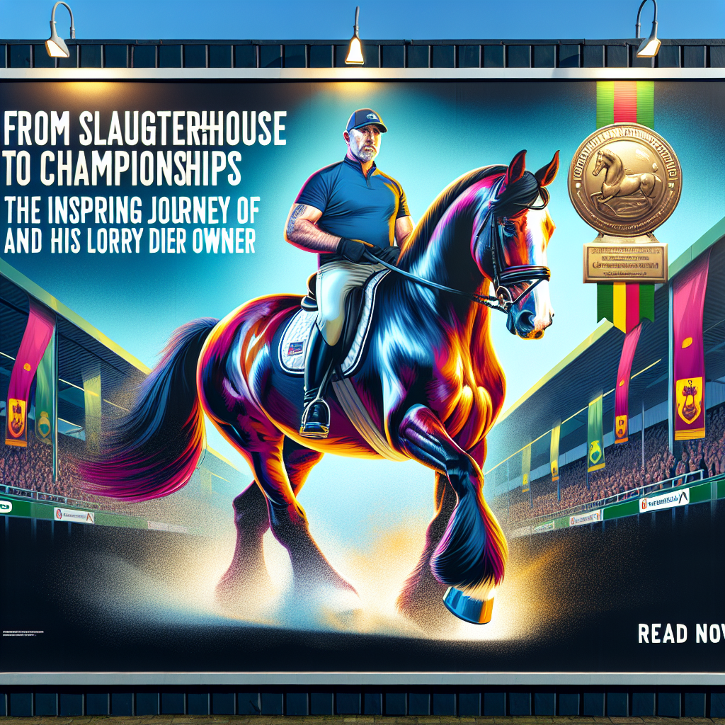 From Slaughterhouse to Championships: The Inspiring Journey of Rescue Horse Rico III and His Lorry Driver Owner- just horse riders